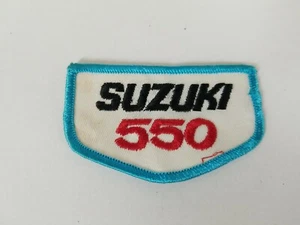 Vintage Sew On Motorcycle Jacket Patch Suzuki 3.5 inch wide - Picture 1 of 4