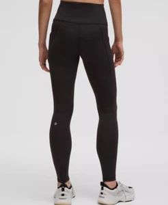lululemon Wunder Train collant alto con tasche 28" nero misura a scelta - Foto 1 di 2