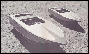Vintage 1/5 Scale Racing Cracker Box Model Boat Plans,Templates,Instructions 37" - Picture 1 of 2