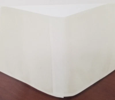 Falda de cama completa de satén marfil vintage para el hogar falda de cama nueva en paquete Foto 1 de 4