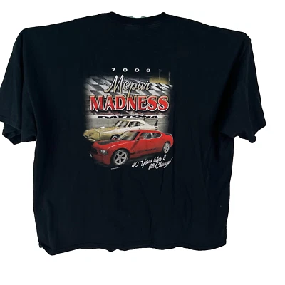 Camiseta negra Mopar Madness TMC Virginia Motorsports Park 2009 para hombre talla 3XL Foto 1 de 4