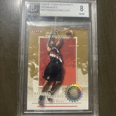 2000-01 Fleer Authority - Prominence 125/75 #64 Rasheed Wallace /125 - Image 1 of 4