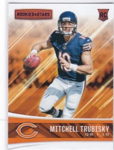 2017 Rookies & Stars Purple R/C Rookie Mitchell Trubisky #283 Chicago Bears - Picture 1 of 1
