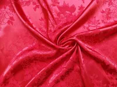 Jacquard Satin Fabric 58'' Wide By Yard Brocade Charmeuse Damask Fabric Dress  - Image 1 of 4