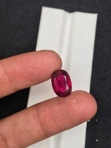 4,25ct natürlicher Rubellit Turmalin schöne Farbe & Glanz Edelstein Afghanistan - Bild 1 von 7