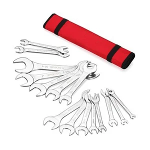 RIMKOLO Super-Thin Open End Wrench Set, 16-Piece SAE & Metric 3/8" to 1-1/4" ... - Picture 1 of 8