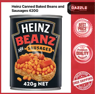 Heinz Canned Baked Beans And Sausages 420G • 5.30$