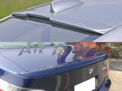 Combo BMW E60 A Roof+ M5 Type Trunk Spoiler Wing 520i 528 550 M5 04-10 Unpainted - Image 1 of 3