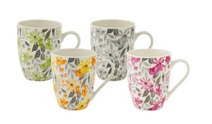 Bundanoon Coupe Mug 340ml Set of 4 Floral - Picture 1 of 2