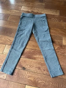 Cat & Jack Target Grey Leggings Front Slash Pockets Girls Size 6/6X - Picture 1 of 5