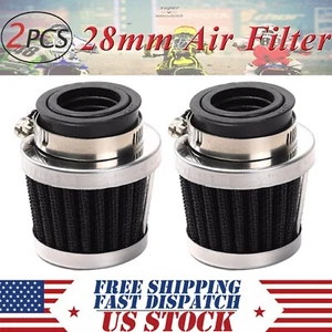 Filtro de aire 2 piezas 28 mm 1,1" para -/Suzuki Kawasaki Yamaha Dirt Pit Bike Scooter - Imagen 1 de 10