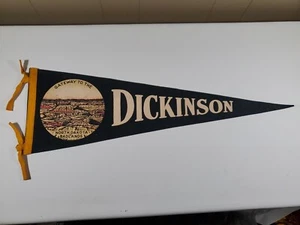 Disckson North Dakota Gateway To The Badlands Felt Pennant 26 Inch Vintage - Picture 1 of 9