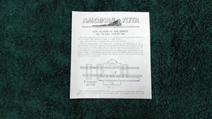 AMERICAN FLYER # M2518 # 718 MAIL PICKUP CAR INSTRUCTIONS PHOTOCOPY - Picture 1 of 2
