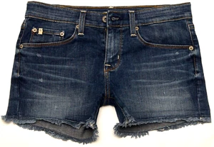 Big Star Joey Boyfriend Stretch Blue Jean Shorts Size 23 Measure 27" Waist - Picture 1 of 3