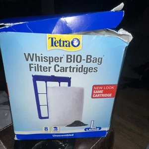 Tetra Whisper Bio-Bag Fish Tank Aquarium Filter Cartridges Large 8 Pack. New - Picture 1 of 4