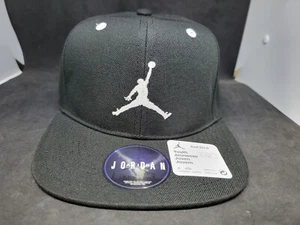 Jordan Nike Pro Cap Jumpman Snapback Hat Black Jumpman Youth Boy’s 8- 20 - Picture 1 of 11