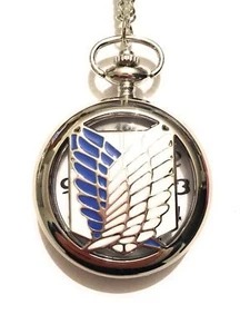 Attack On Titan Collana Orologio Attacco Giganti Shinjeki Armata Ricognitiva - Picture 1 of 3