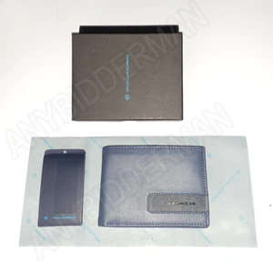 √ Portafogli Uomo Piquadro Pelle Blu con Portamonete - Idea Regalo Natale - Foto 1 di 7