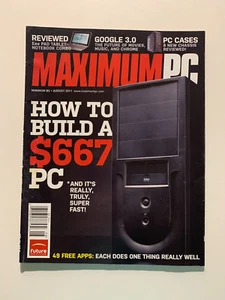 740 MAXIMUM PC Magazine August 2011 Used in like new condition - Picture 1 of 3