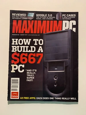 740 MAXIMUM PC Magazine August 2011 Used in like new condition - Image 1 of 3