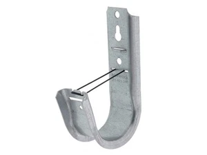 Networx 2" Wall Mount Galvanized Steel Cable Support J Hook with Retainer Cli... - Picture 1 of 9
