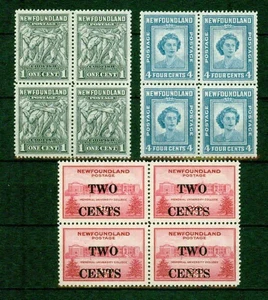 Terranova-1941-1947-3 dif. BLOQUES DE 4– EN MUY BUEN ESTADO** - Imagen 1 de 1