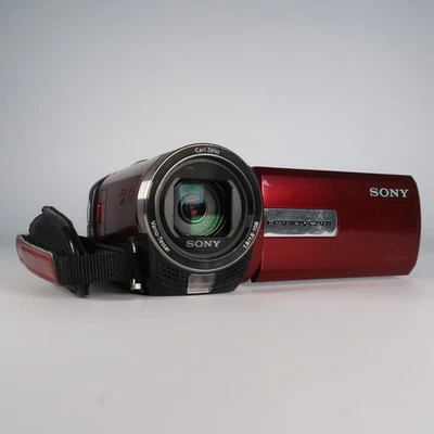 Sony Handycam DCR-SX65E Digital Camcorder 70x Zoom Video Camera Red, Case - Image 1 of 4