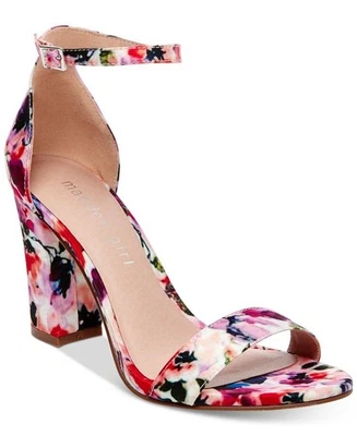 Sandalias Madden Girl Beella Floral Tacón Bloque Talla 7.5 Correa al Tobillo EXCELENTE ESTADO Foto 1 de 4