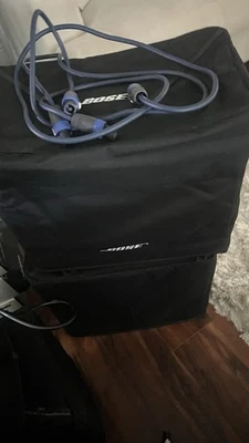 Pairs Bose B1 Bass Module Subwoofers W/Bose Cables & Covers - Image 1 of 4