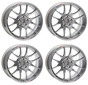 Set of 4 ENKEI Genuine GTC02 17x8.0 +30 5x114.3 HS from Japan - Picture 1 of 7