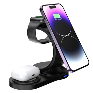 3-in-1 Magnetic Wireless Fast Charging Station iPhone-Android, Apple Watch - Picture 1 of 3