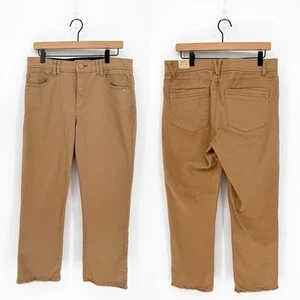 NWT Democracy Women's 12 "Ab" Technology High Rise Slim Straight Khaki Pants - Picture 1 of 12