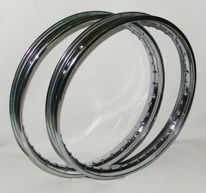 Parilla Moped 2T Tourism Pair Wheels Steel 1.20 X 18 36 Holes - Picture 1 of 5