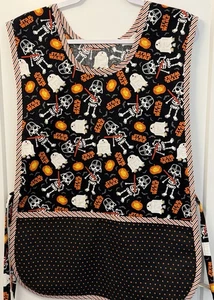 Fall Halloween Adult Cobbler Style  Apron Star Wars Polka Dot Pumpkin Bat - Picture 1 of 3