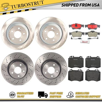 前后制动转子垫套件适用于 2003 - 2006 梅赛德斯 - 奔驰 S500 — 第 1/4 张图片