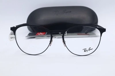 Nuevas lentes Ray Ban RB 6375-2944 ovaladas negras de demostración 53 mm Foto 1 de 4