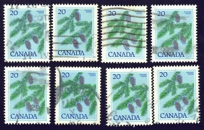 Canadá sc#718 x 8 Valor Médio - Árvores: Abeto Douglas, Usado - Imagem 1 de 2
