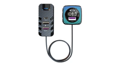 CS11 Multi-Port Rear Seat Car Charger with Bluetooth & MP3 Playback - Image 1 of 4