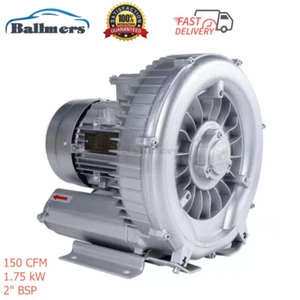 Industrial 2 HP Regenerative Blower 115V 150 CFM 1.75 kW Vacuum Pump 2LG5107AA21 - Picture 1 of 9