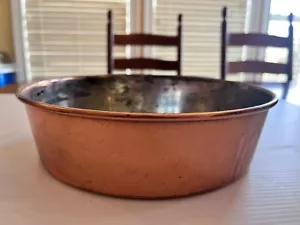 Vintage 10" Copper Plated Round Baking Mold Cake Pan - Picture 1 of 5