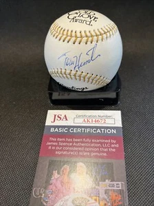 Torii Hunter Minnesota Twins Signed OML Rawlings Gold Glove Baseball ~ JSA COA - Picture 1 of 5