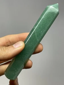 Green Aventurine Wand 2.7oz Single Termination Polished Money S2 - Picture 1 of 12