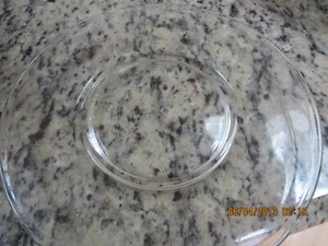 SET OF 4 CLEAR GLASS DISHES--8" ACROSS--#Y15A-4 - Picture 1 of 24