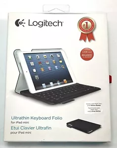 LOGITECH Black Ultrathin Keyboard Folio for iPad Mini 1 2 3 Retina Display NIP - Picture 1 of 2