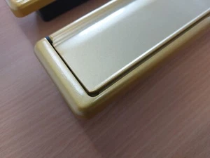 FabFix NuMail 12" Inch Letter Box Plate 40-80mm Doors - Gold (NOT brass) - Picture 1 of 5