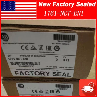 NEW Allen Bradley 1761-NET-ENI SER D MicroLogix and SLC Communication Adaptor US Foto 1 de 4