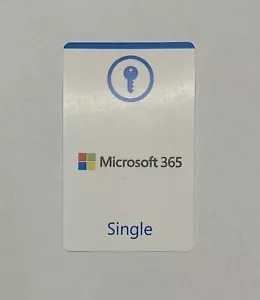 Microsoft 365 Single official product key card (EU license only) - Bild 1 von 1