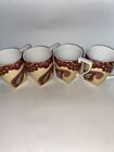 Coventry Coffee Cups Set of 4 Paisley Pattern Fine China Mugs