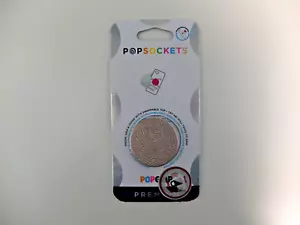 PopSockets Swappable Phone Grip Stand - SAFFIANO ROSE GOLD - PopGrip PopSocket - Picture 1 of 4