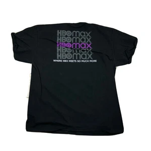 HBOMax Shirt Size XLarge HBO Max Cable On Demand Black Logo At&T - Picture 1 of 4